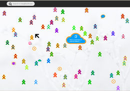 Neighborhood view with cloud icon for profiles with expanded profiles (Colored).
