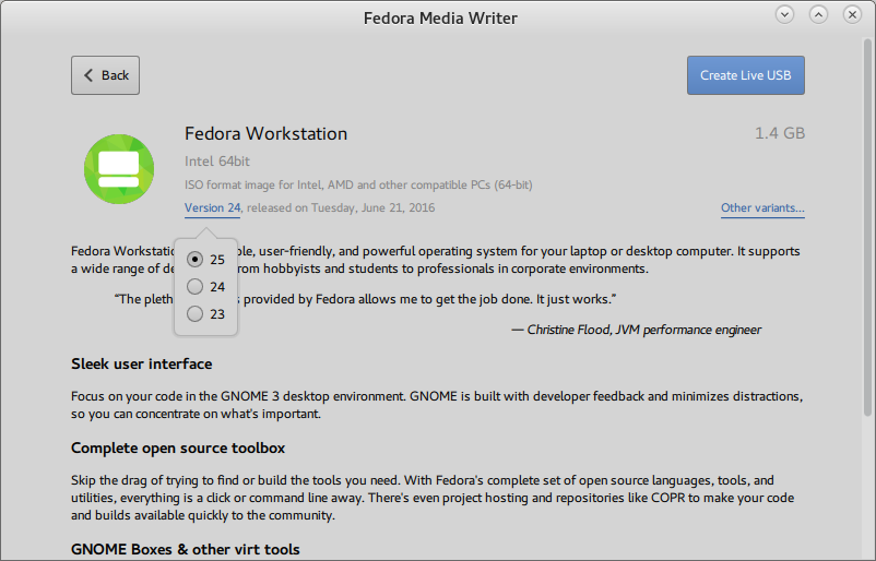 fedora media writer for mac